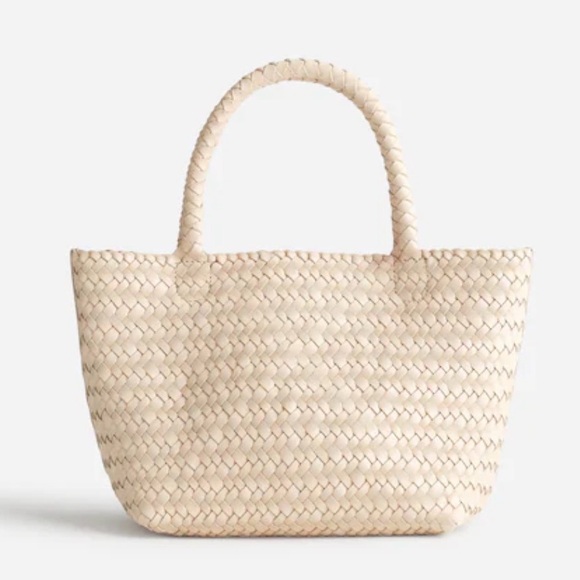 Madewell Handbags - NWT Madewell Hand Woven Mini Tote Bag